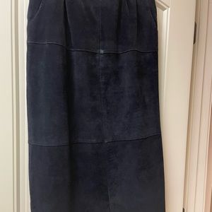 Black Suede skirt